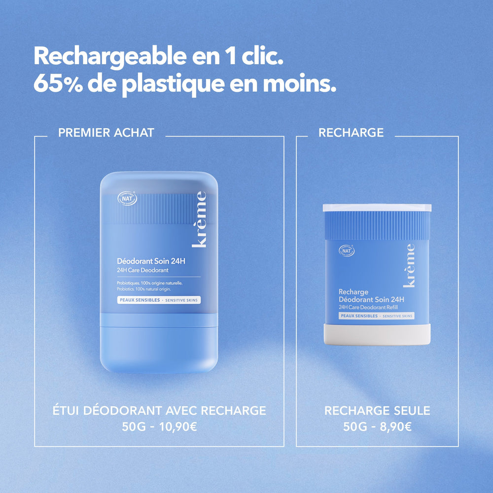 Déodorant Soin 24h rechargeable