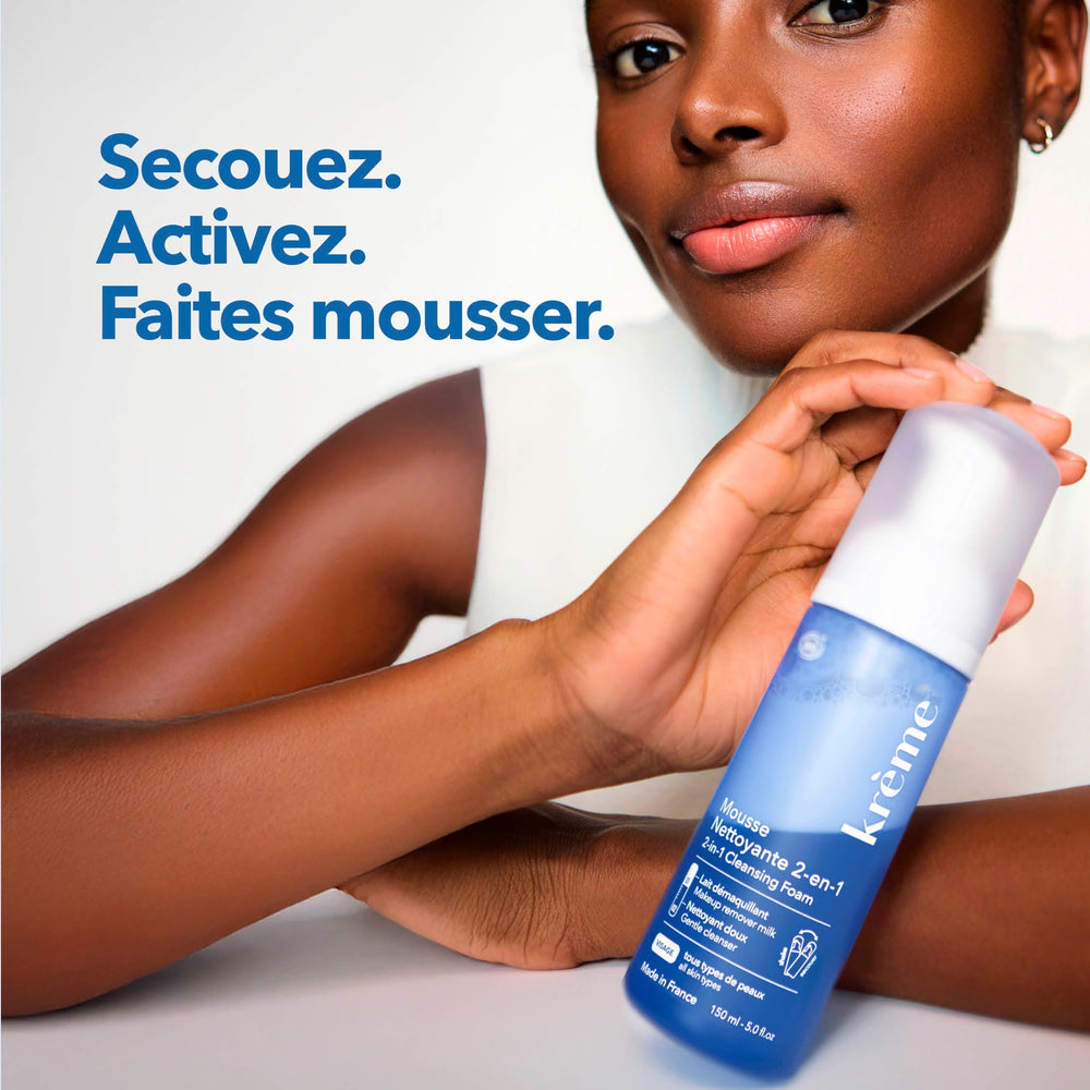 Mousse Nettoyante 2-en-1 Format Voyage